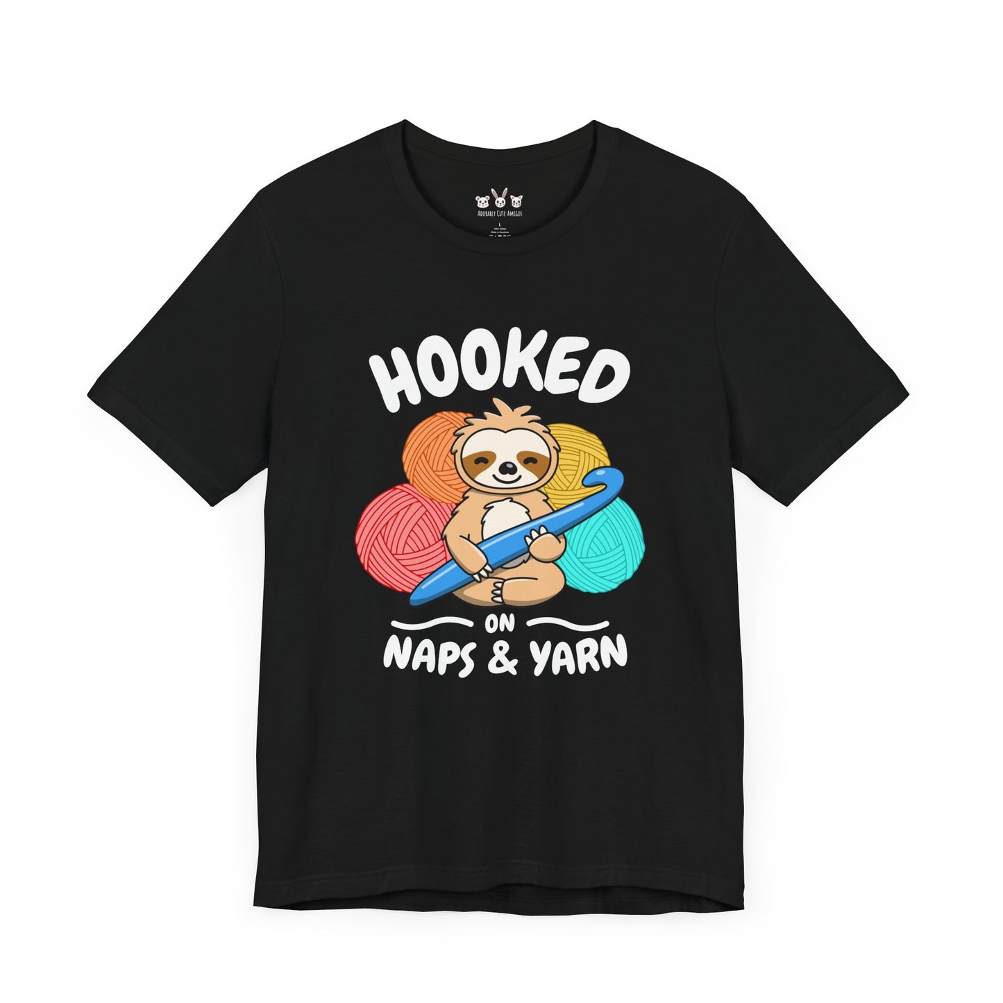 Sloth 'Hooked on Naps and Yarn' Shirt