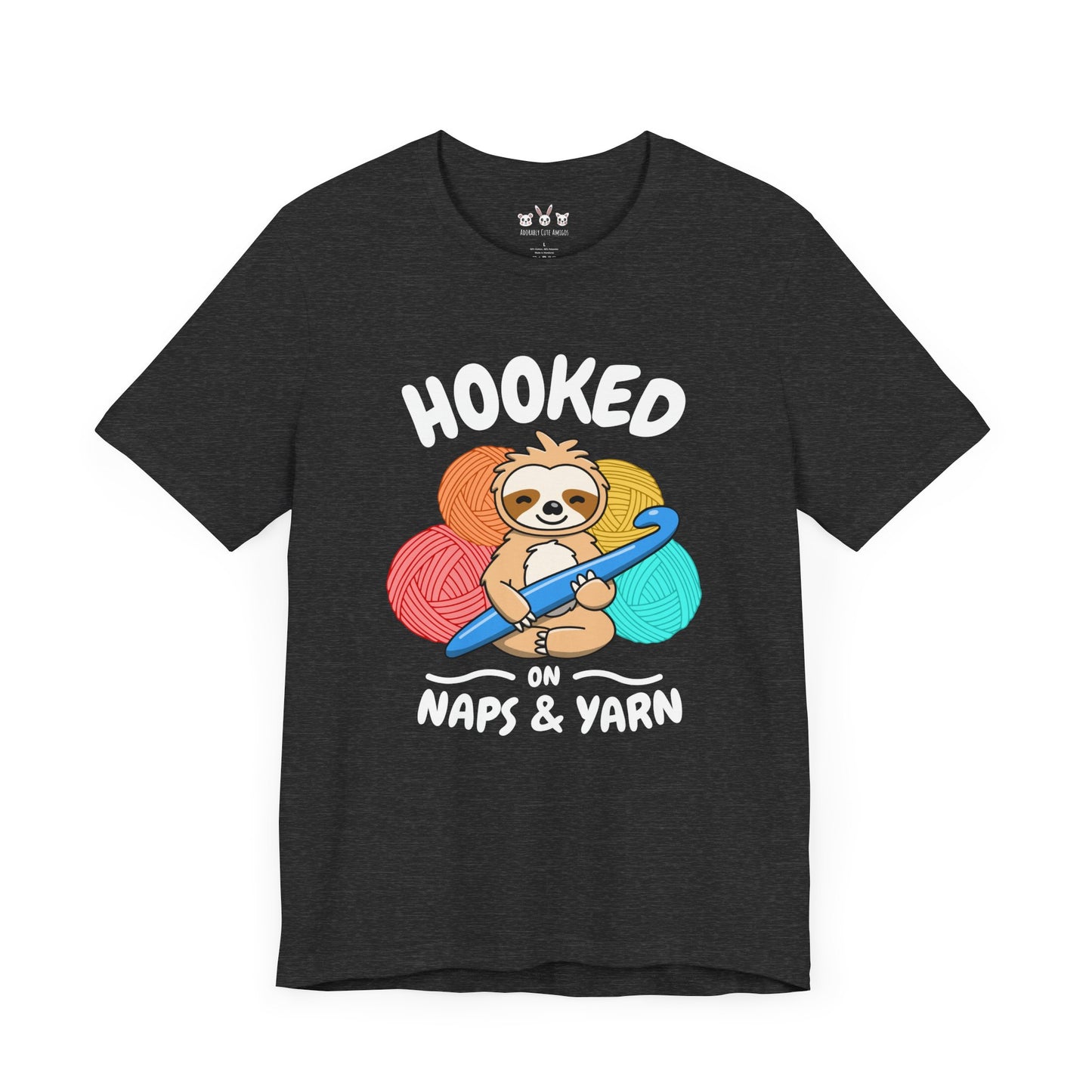 Sloth 'Hooked on Naps and Yarn' Shirt