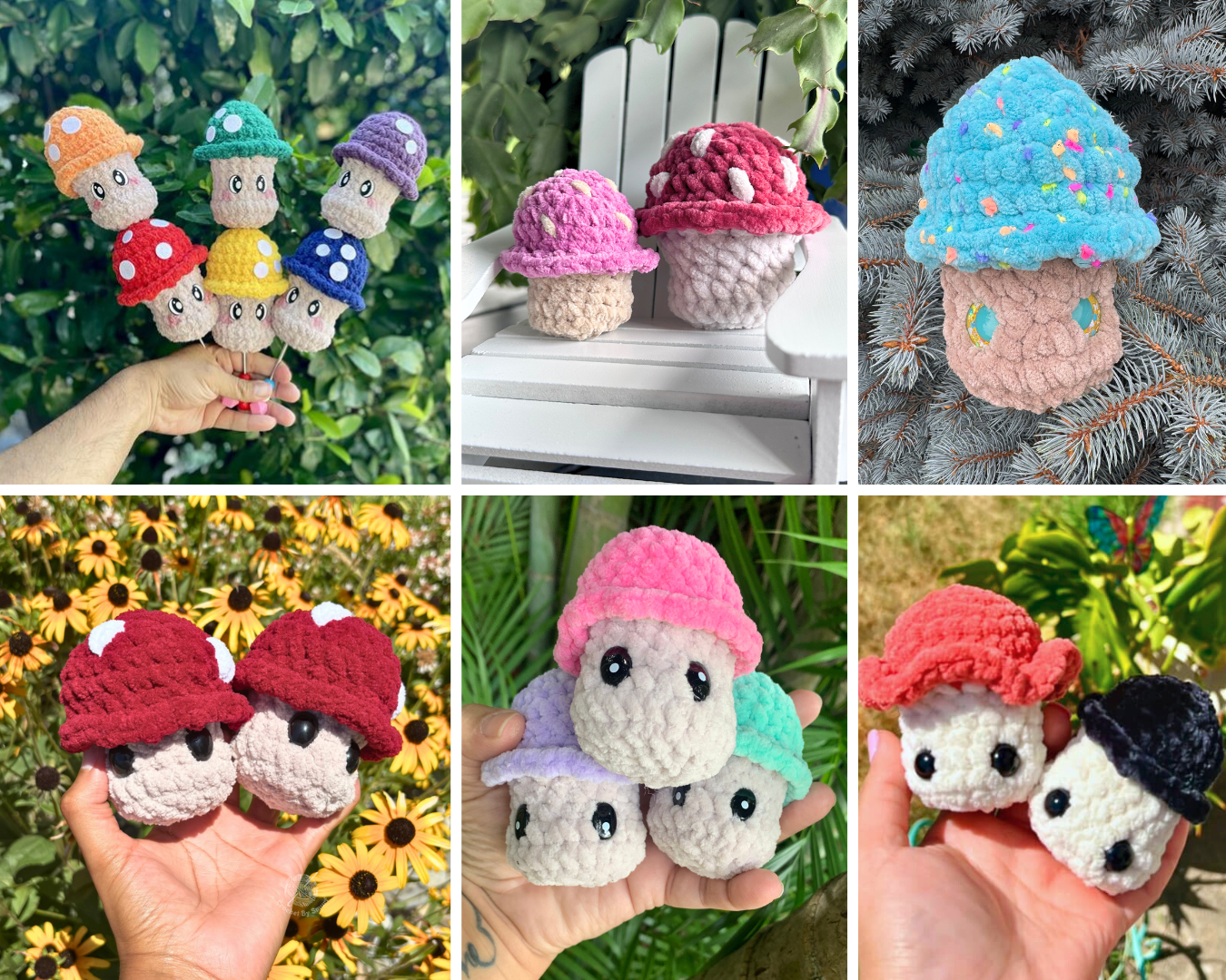 Mushroom Crochet Pattern | Amigurumi Digital Download PDF Tutorial | Toadstool