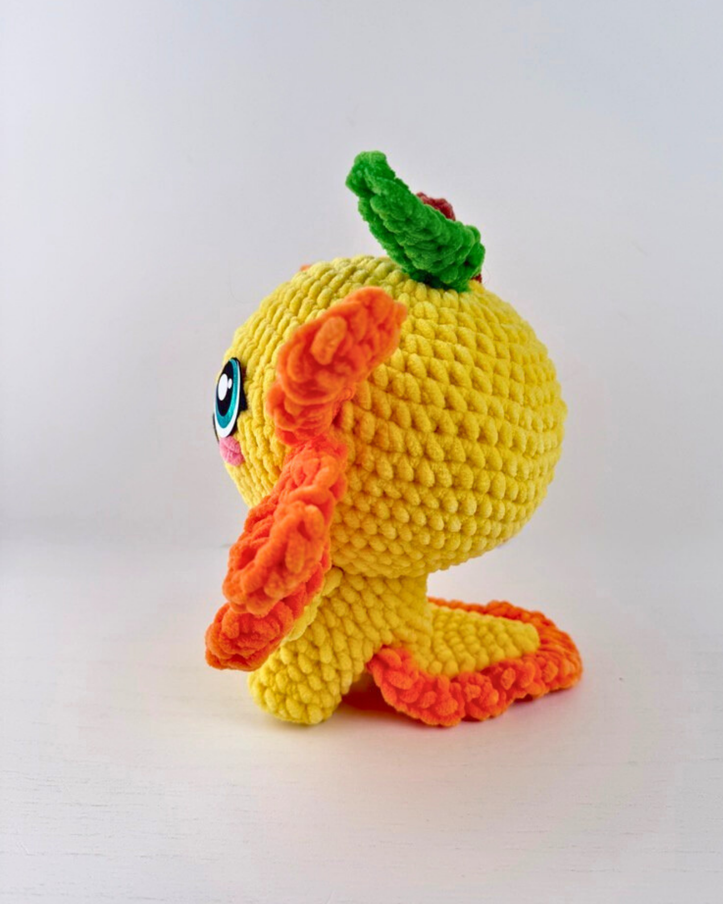 Mango Axolotl Plush | Yellow Crochet Amigurumi Plushie | Cute Handmade Gift