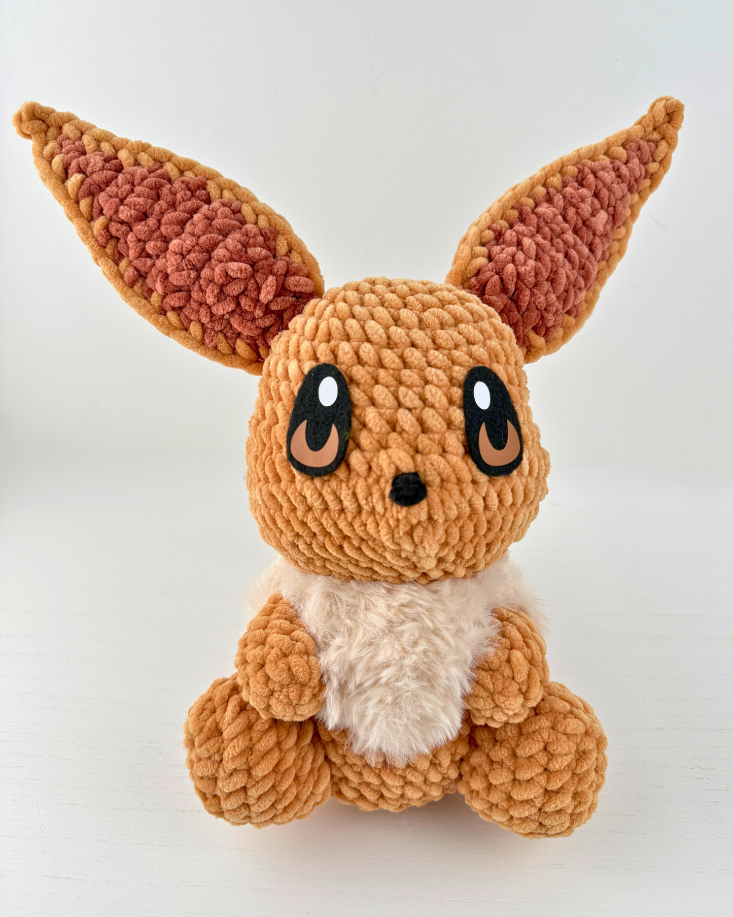 Elemental Fox Plush | Brown Crochet Amigurumi Plushie | Cute Handmade Gift