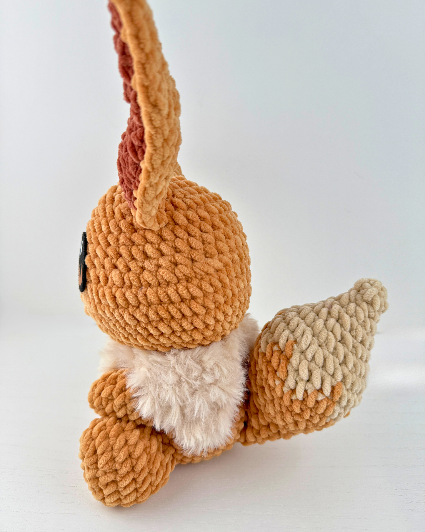 Elemental Fox Plush | Brown Crochet Amigurumi Plushie | Cute Handmade Gift