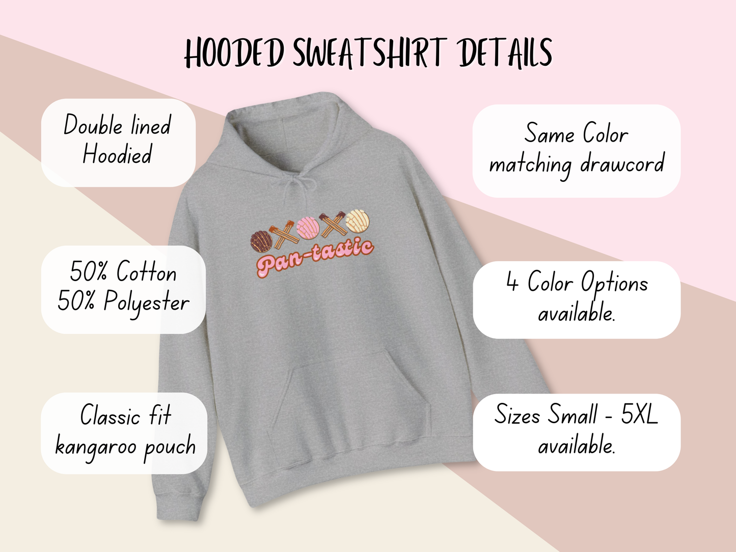 Graphic Hoodie - Pantastic Conchas and Churros