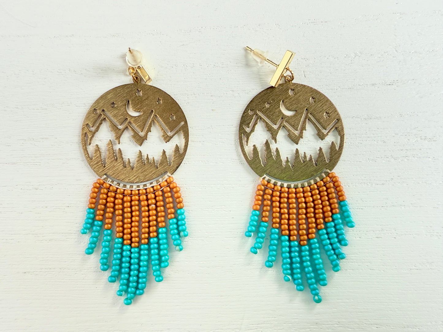 Handmade Assorted Dangle Hoop Earrings