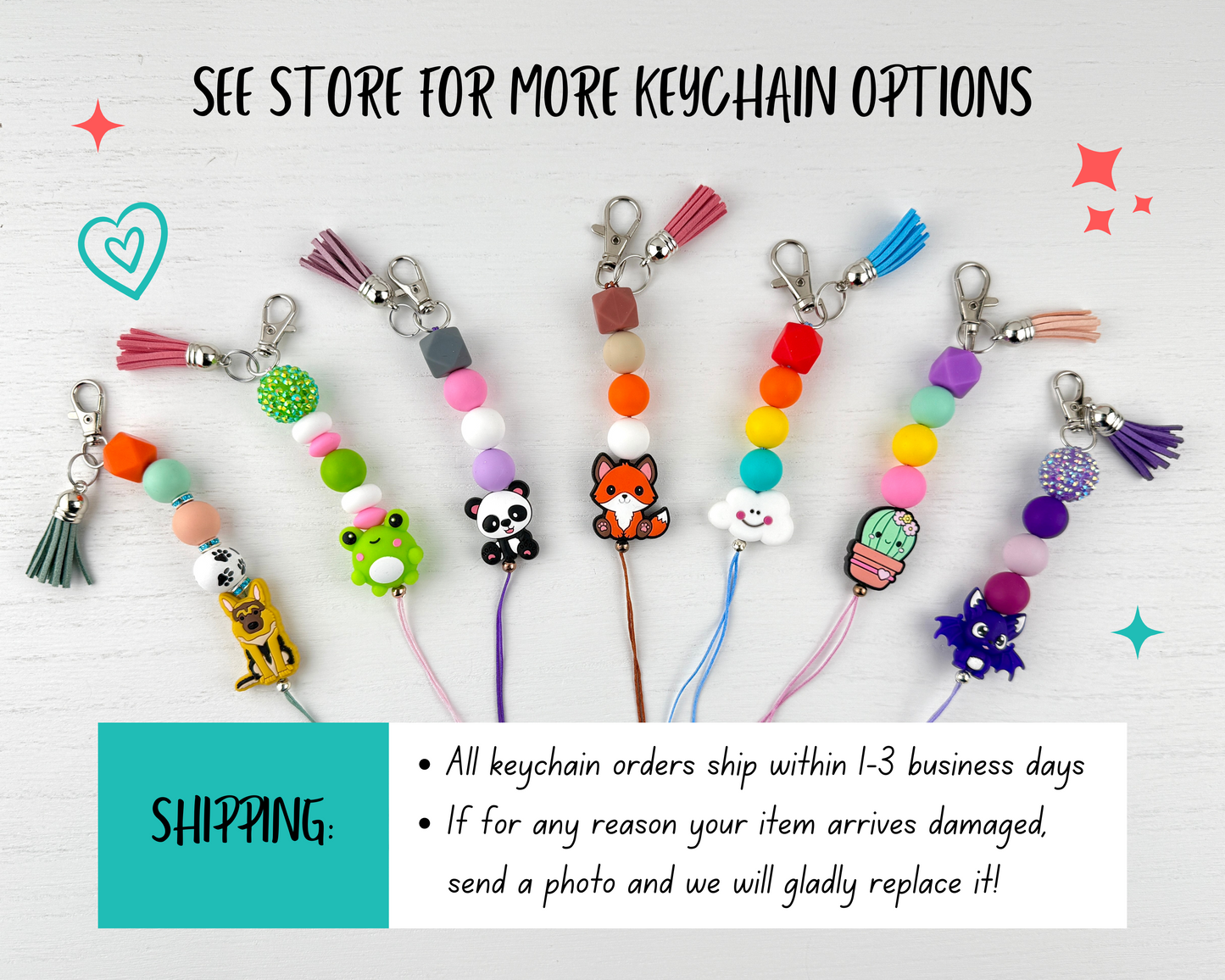 Custom Keychain or Phone Charms | LIVE ONLY