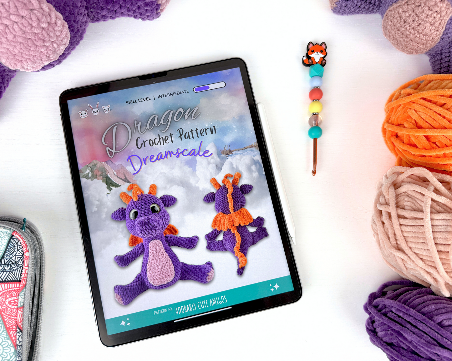 Fantasy Dragon Crochet Pattern | Amigurumi Digital Download PDF Tutorial | Dreamscale