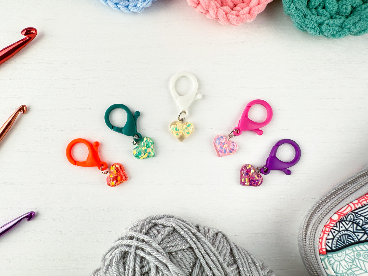 Custom Stitch Marker with Lobster Clasp | LIVE ONLY