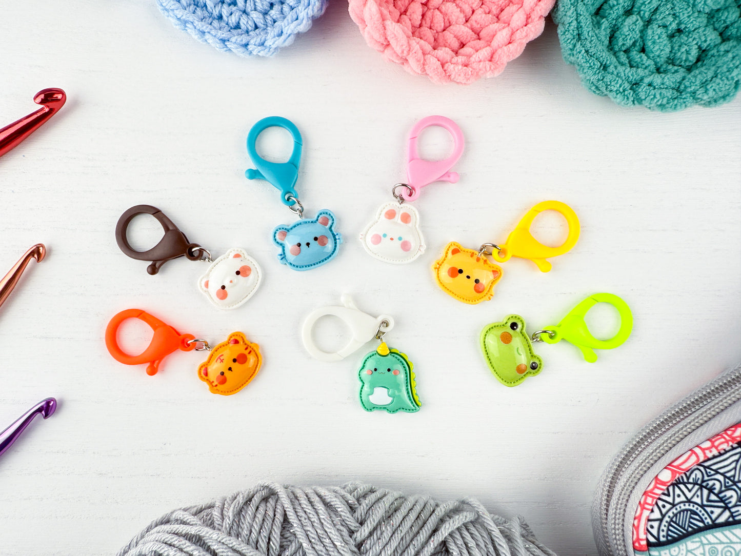 Custom Stitch Marker with Lobster Clasp | LIVE ONLY