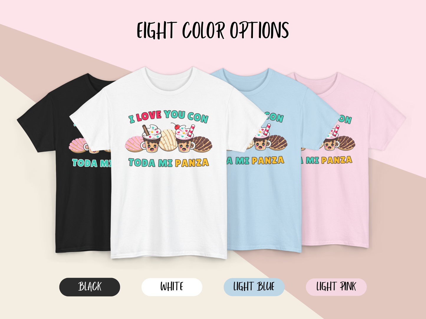 Kawaii Graphic Tee - I love you con toda mi Panza
