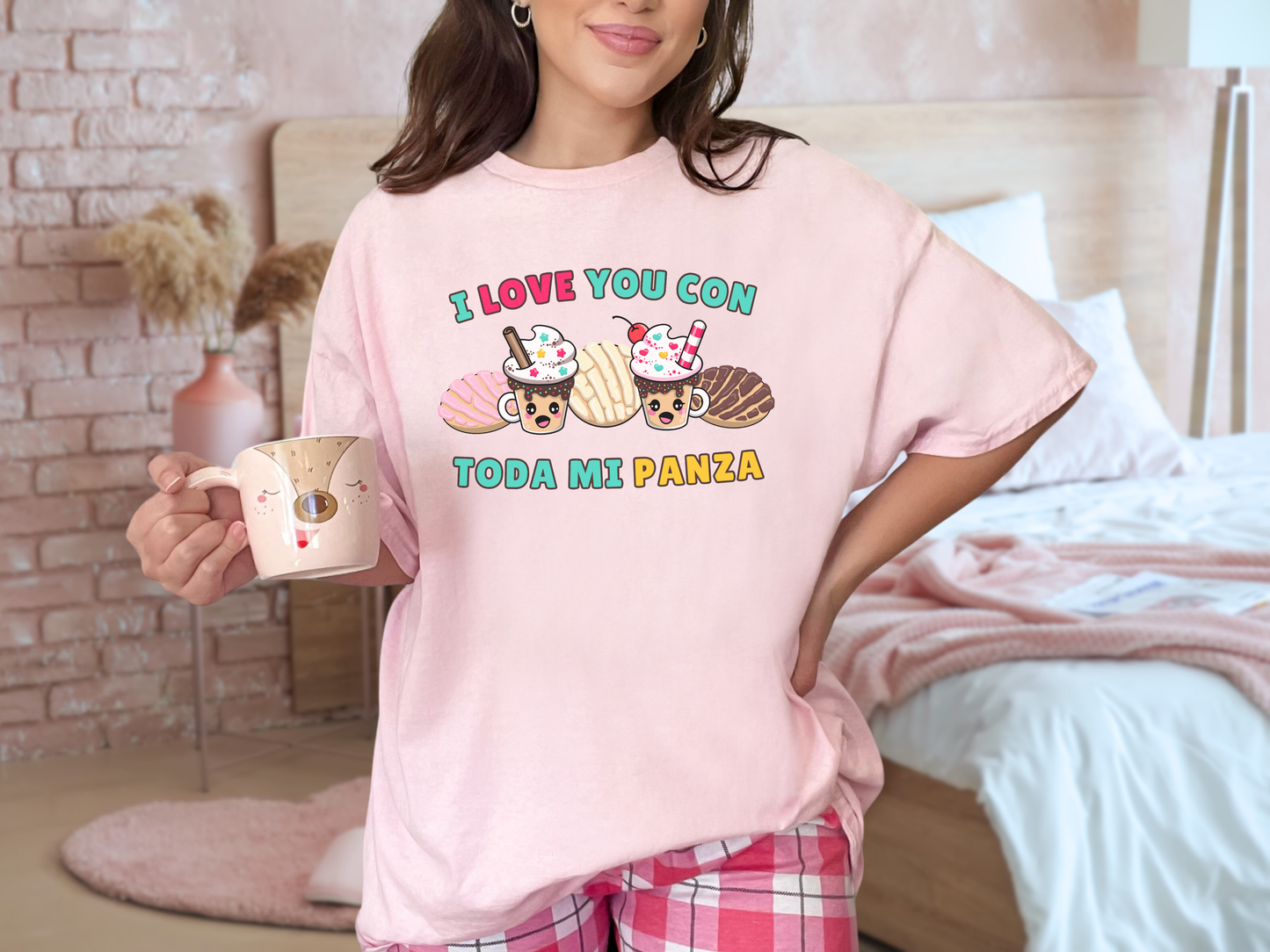 Kawaii Graphic Tee - I love you con toda mi Panza