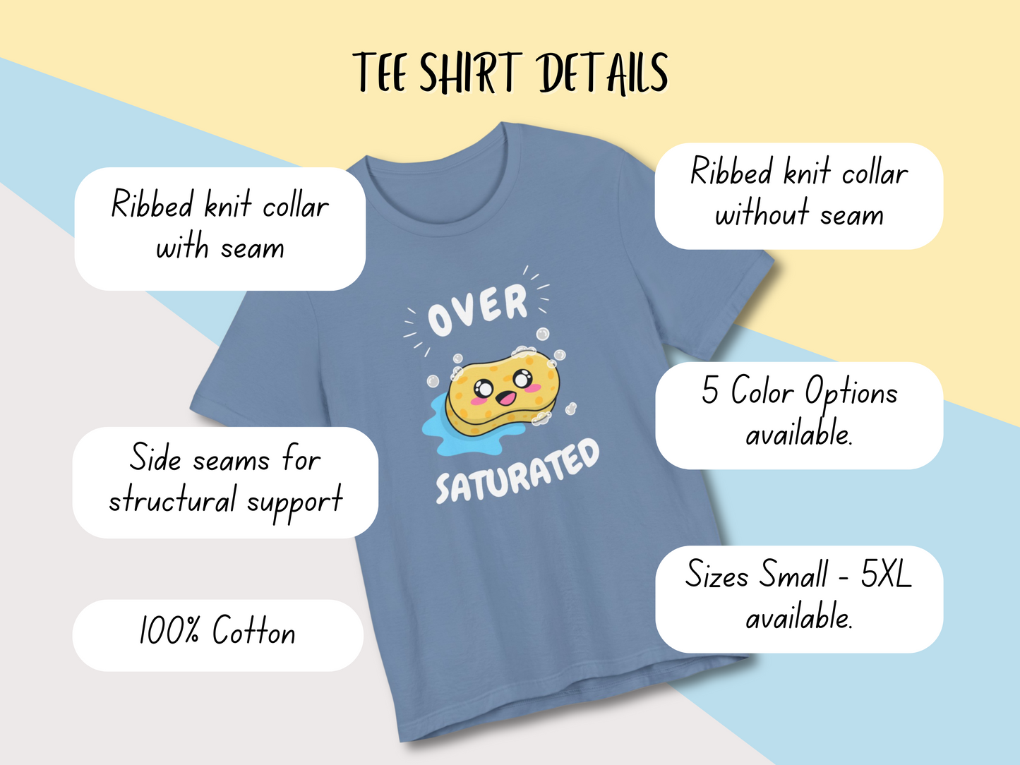 Oversaturated Kawaii Sponge Shirt