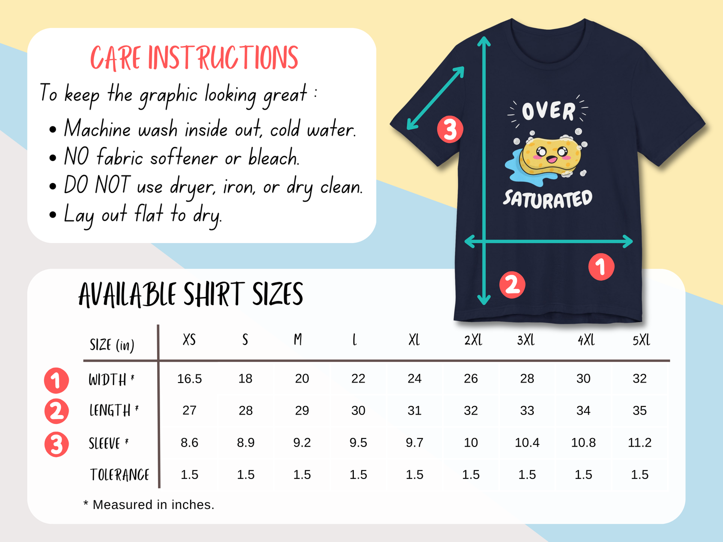 Oversaturated Kawaii Sponge Shirt