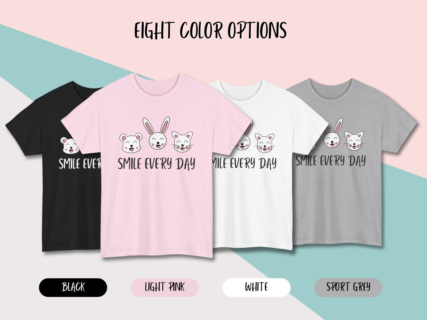 Kawaii Graphic Tee - Smile Every Day