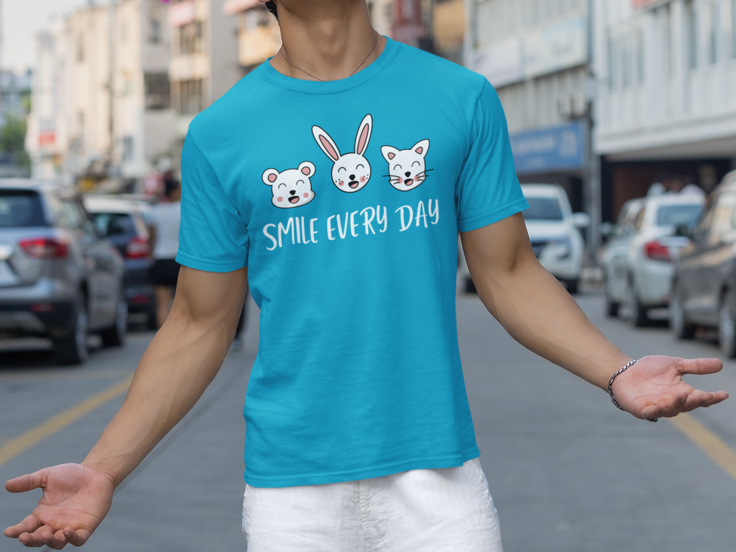 Kawaii Graphic Tee - Smile Every Day