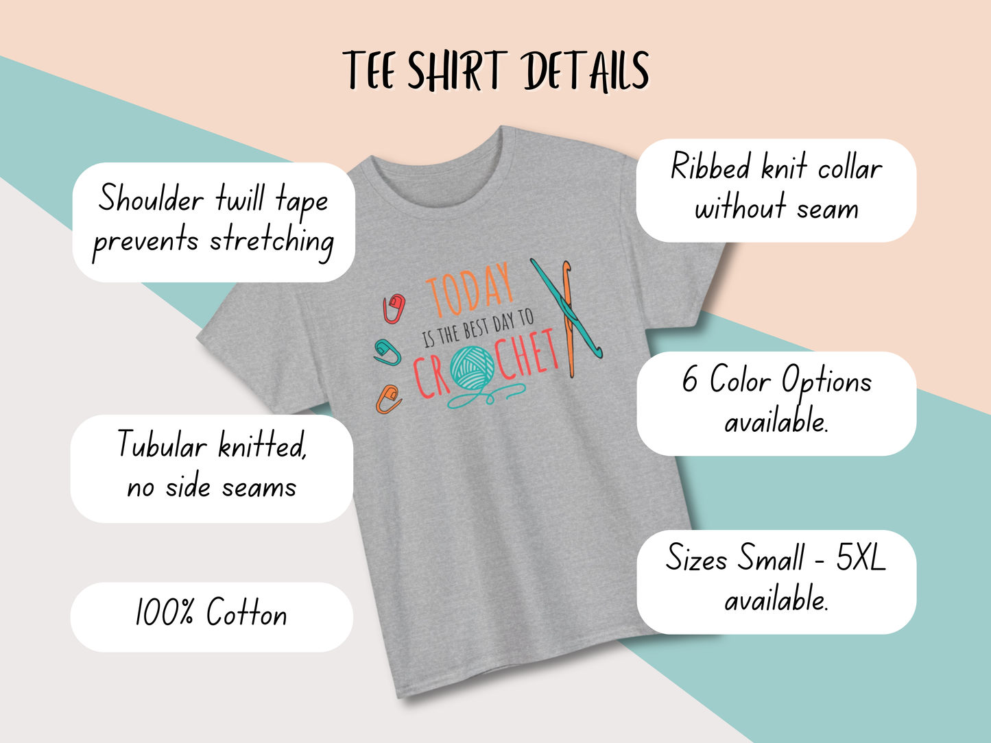 Graphic Tee - Today is the best day to Crochet