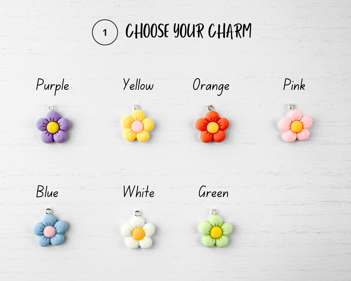 Custom Stitch Marker with Lobster Clasp | Daisy Flower Charm