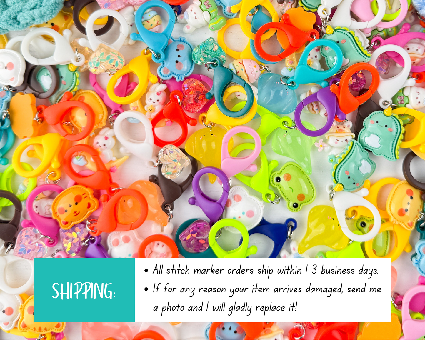 Custom Stitch Marker with Lobster Clasp | LIVE ONLY