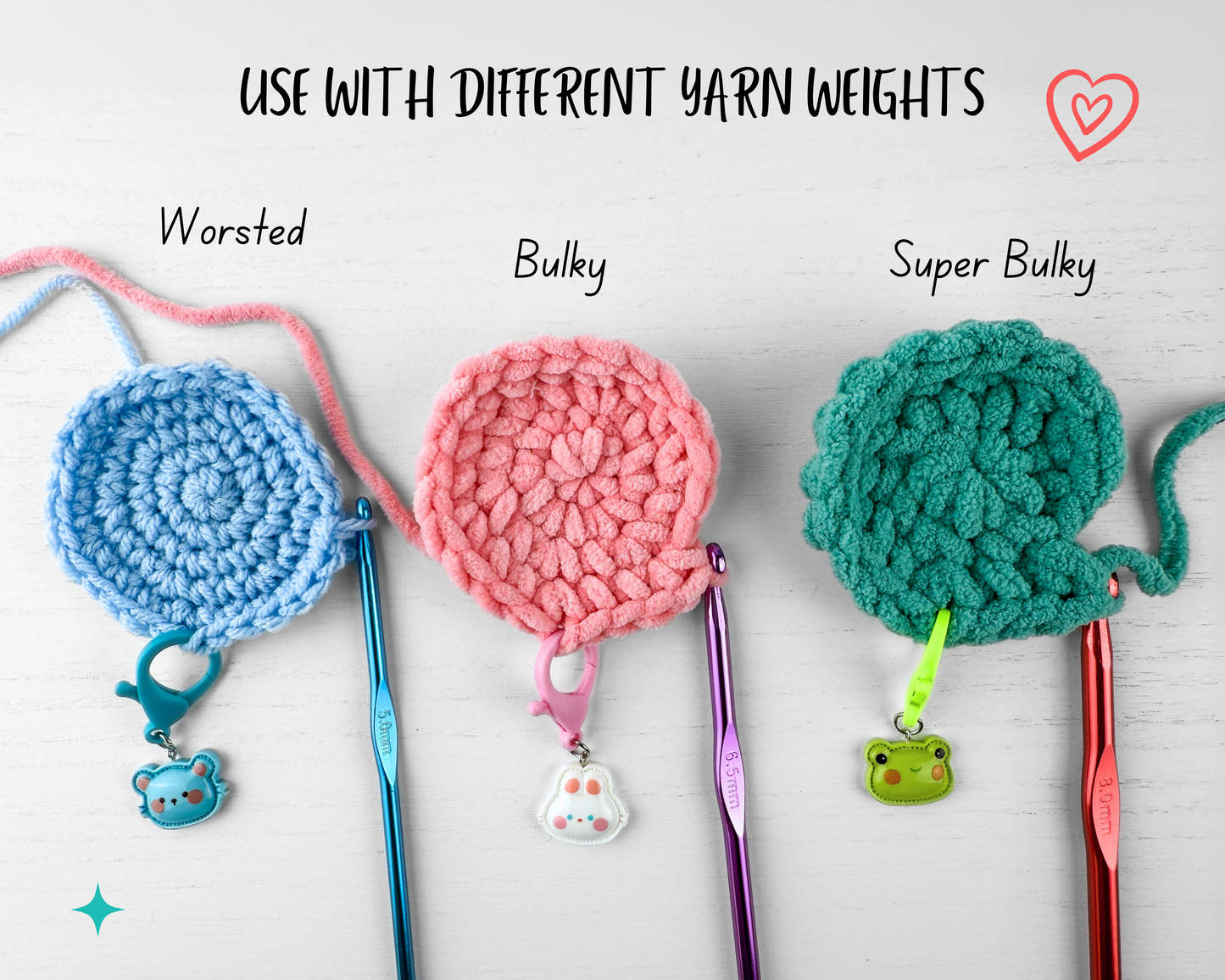 Custom Stitch Marker with Lobster Clasp | Pocket Animal Charm