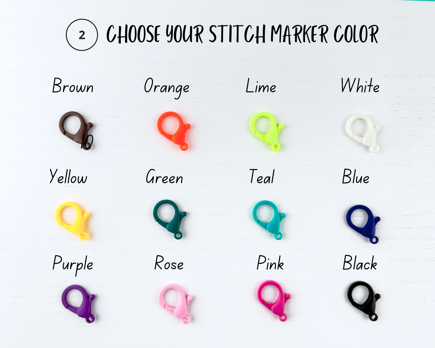 Custom Stitch Marker with Lobster Clasp | LIVE ONLY