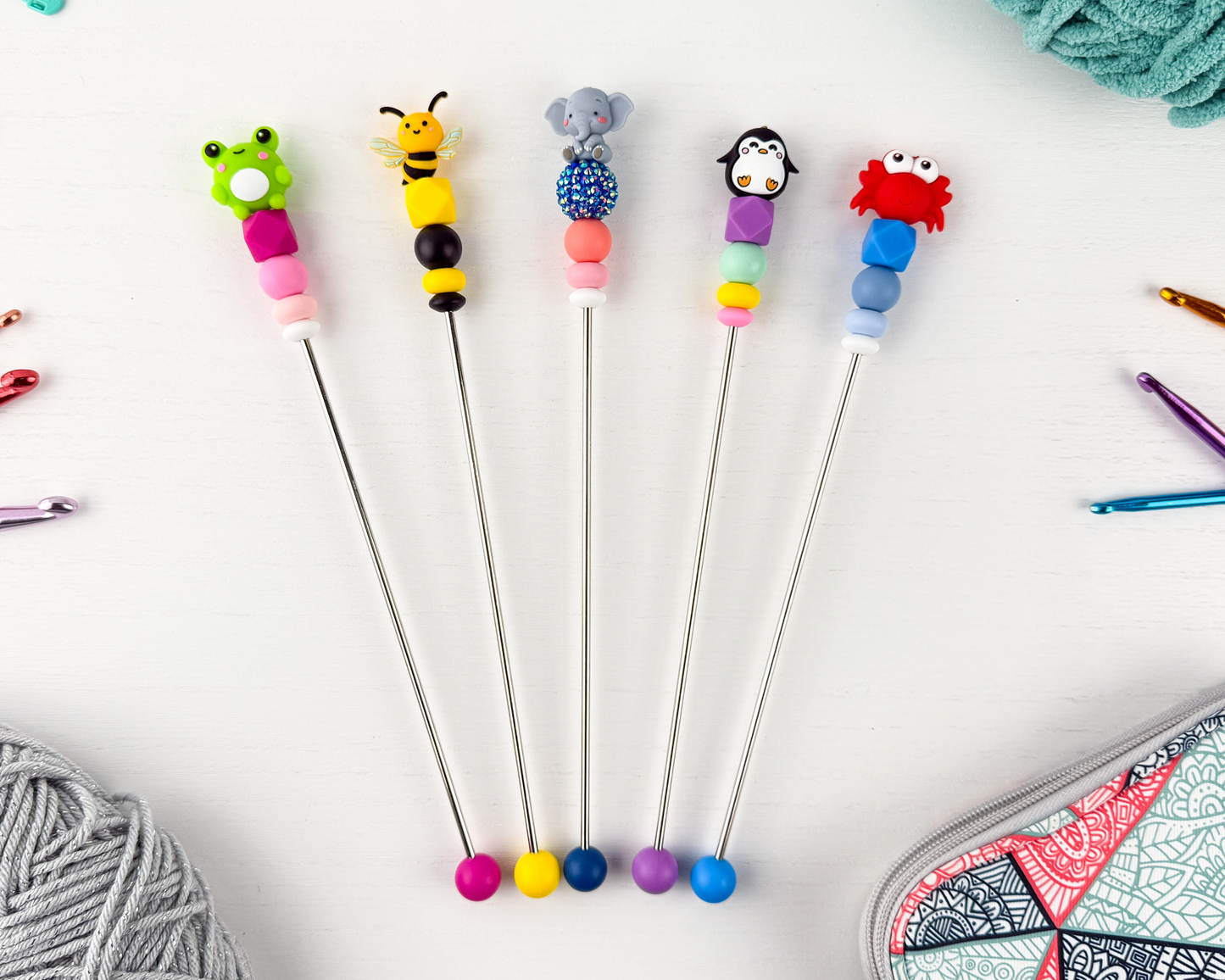 6 inch Amigurumi Sewing Stick | Kawaii 3D Animal Charm