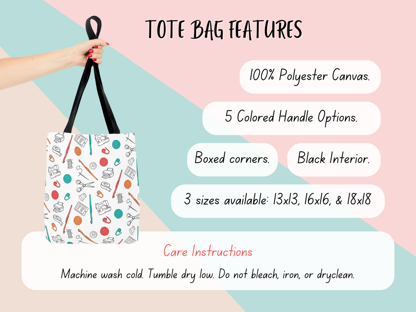 Tote Bag - Crochet Crafting Tools