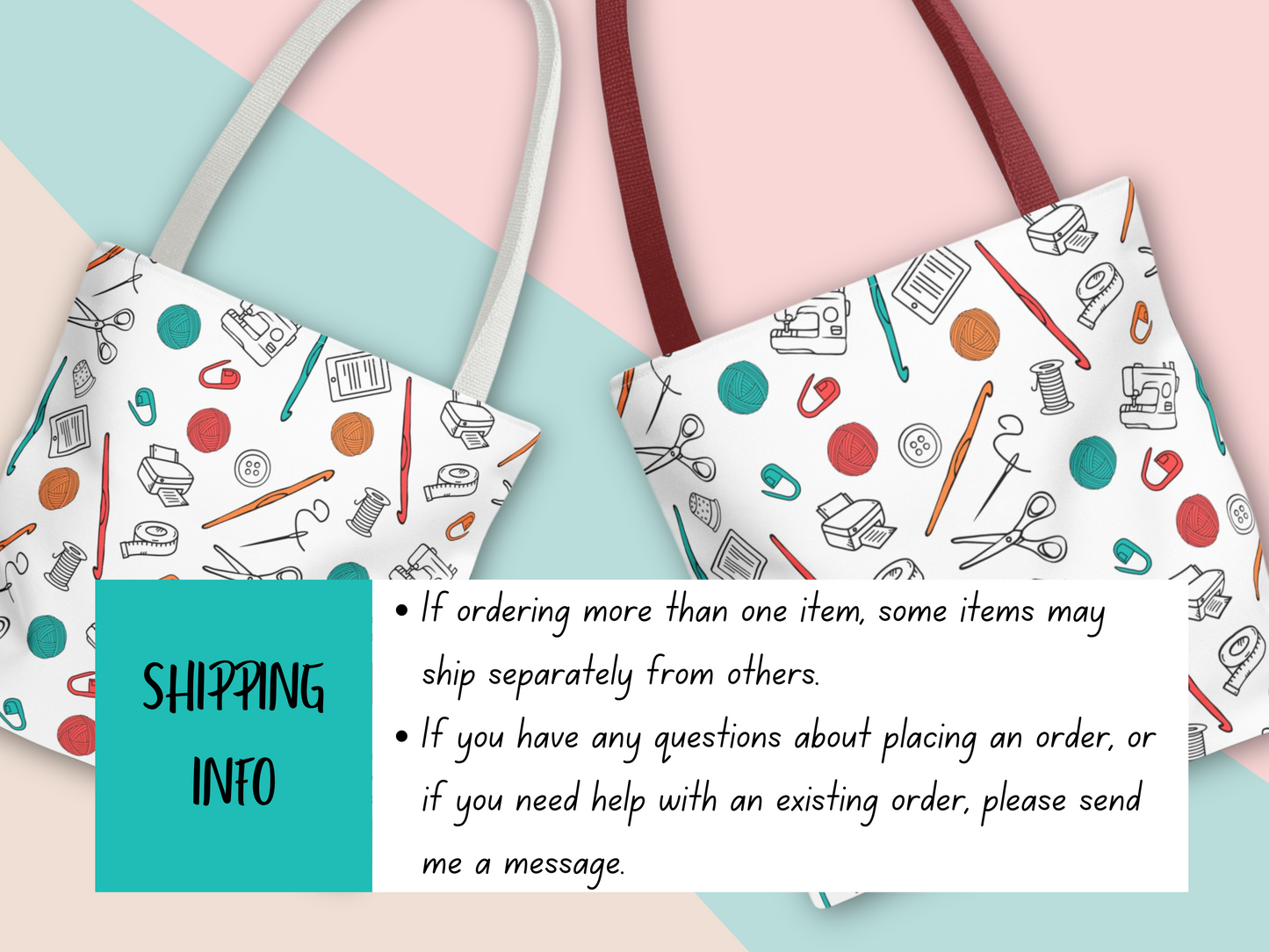 Tote Bag - Crochet Crafting Tools