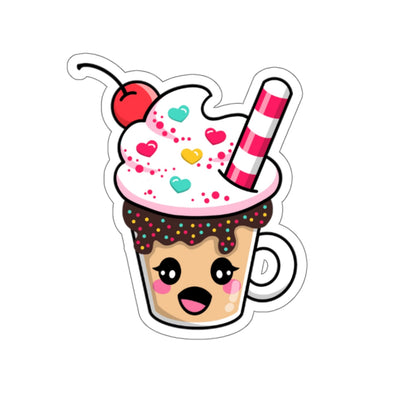 Kiss-Cut Stickers - Hot Chocolate with Cherry