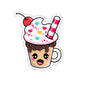 Kiss-Cut Stickers - Hot Chocolate with Cherry