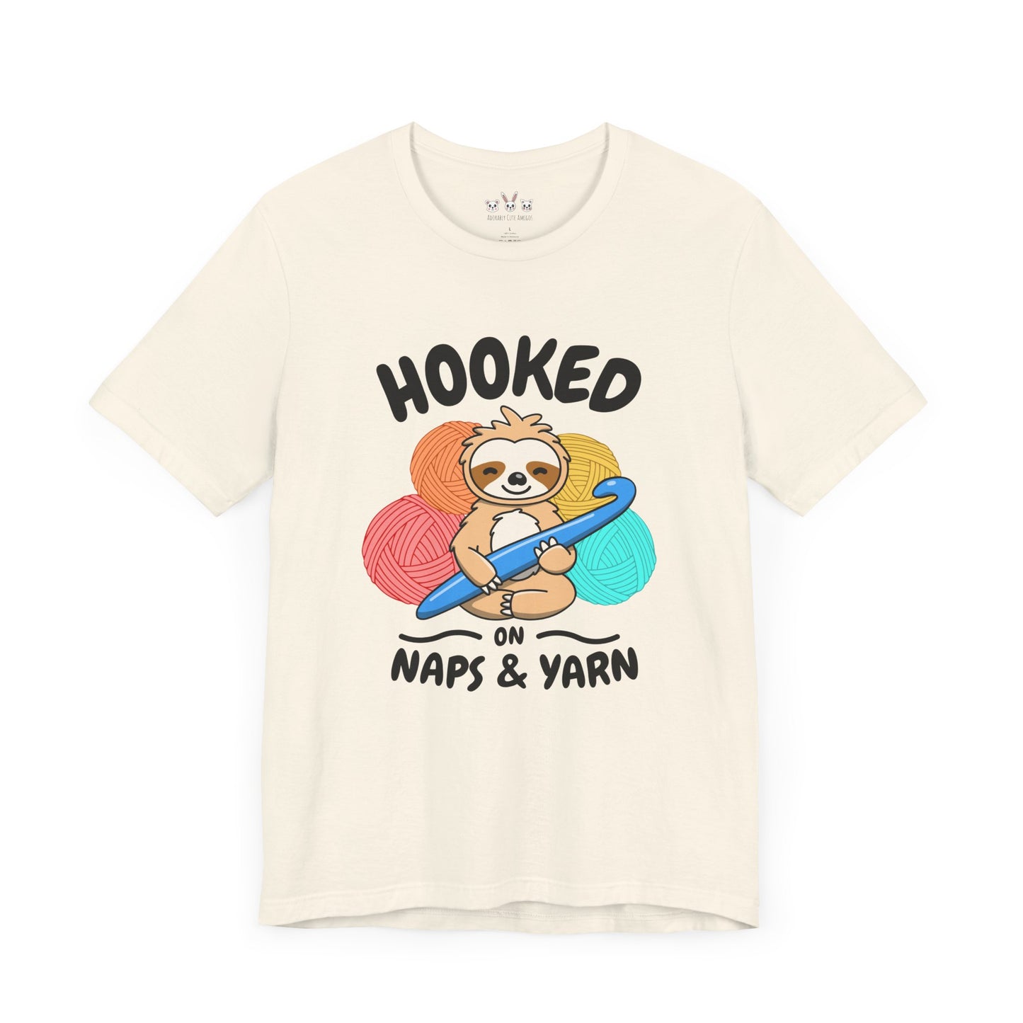 Sloth 'Hooked on Naps and Yarn' Shirt
