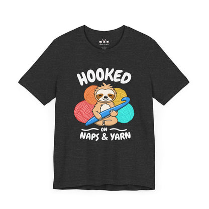 Sloth 'Hooked on Naps and Yarn' Shirt