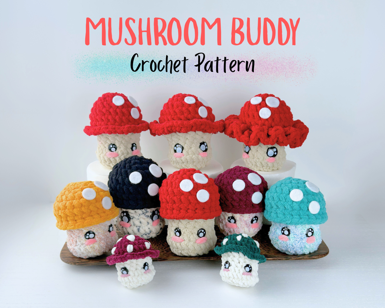 Mushroom Crochet Pattern | Amigurumi Digital Download PDF Tutorial | Toadstool