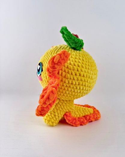 Mango Axolotl Plush | Yellow Crochet Amigurumi Plushie | Cute Handmade Gift