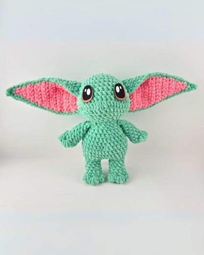 Baby Alien Plush | Green Crochet Amigurumi Plushie | Cute Handmade Gift