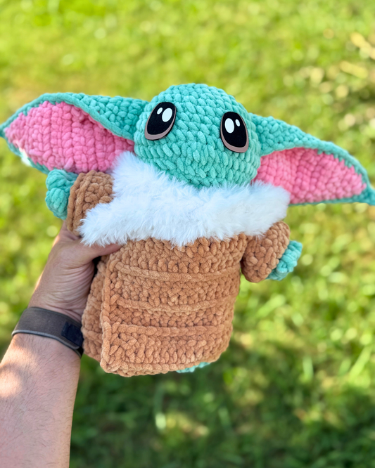 Baby Alien Plush | Green Crochet Amigurumi Plushie | Cute Handmade Gift