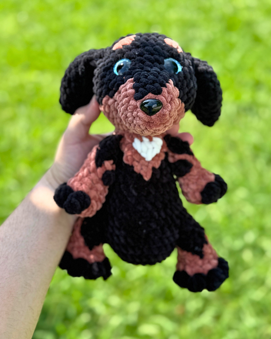 Dachshund Puppy Plush | Dog Crochet Amigurumi Plushie | Cute Handmade Gift