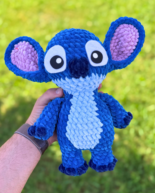 Experimental Alien Plush | Blue Crochet Amigurumi Plushie | Cute Handmade Gift