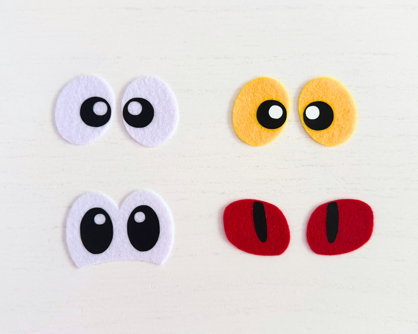 Willey the Reptile Felt Eyes – Amigurumi Plushie Eyes