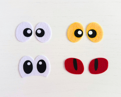 Willey the Reptile Felt Eyes – Amigurumi Plushie Eyes