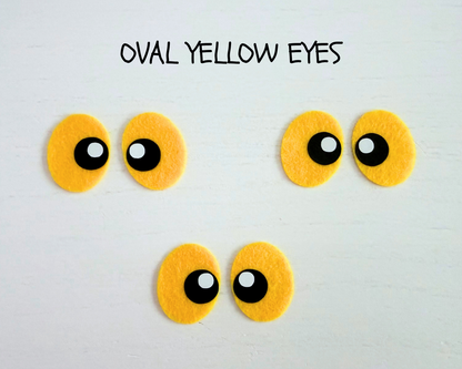Willey the Reptile Felt Eyes – Amigurumi Plushie Eyes