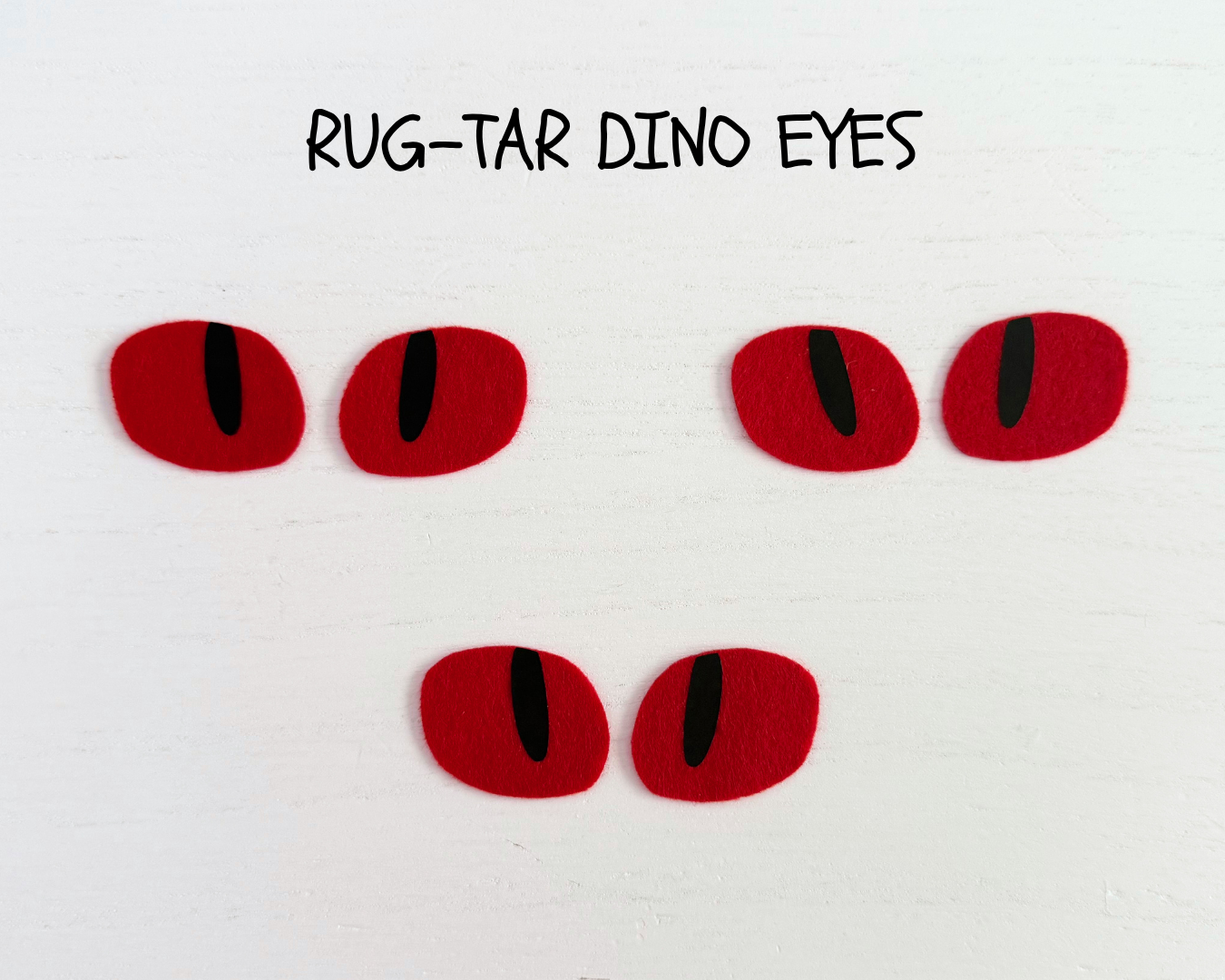 Willey the Reptile Felt Eyes – Amigurumi Plushie Eyes