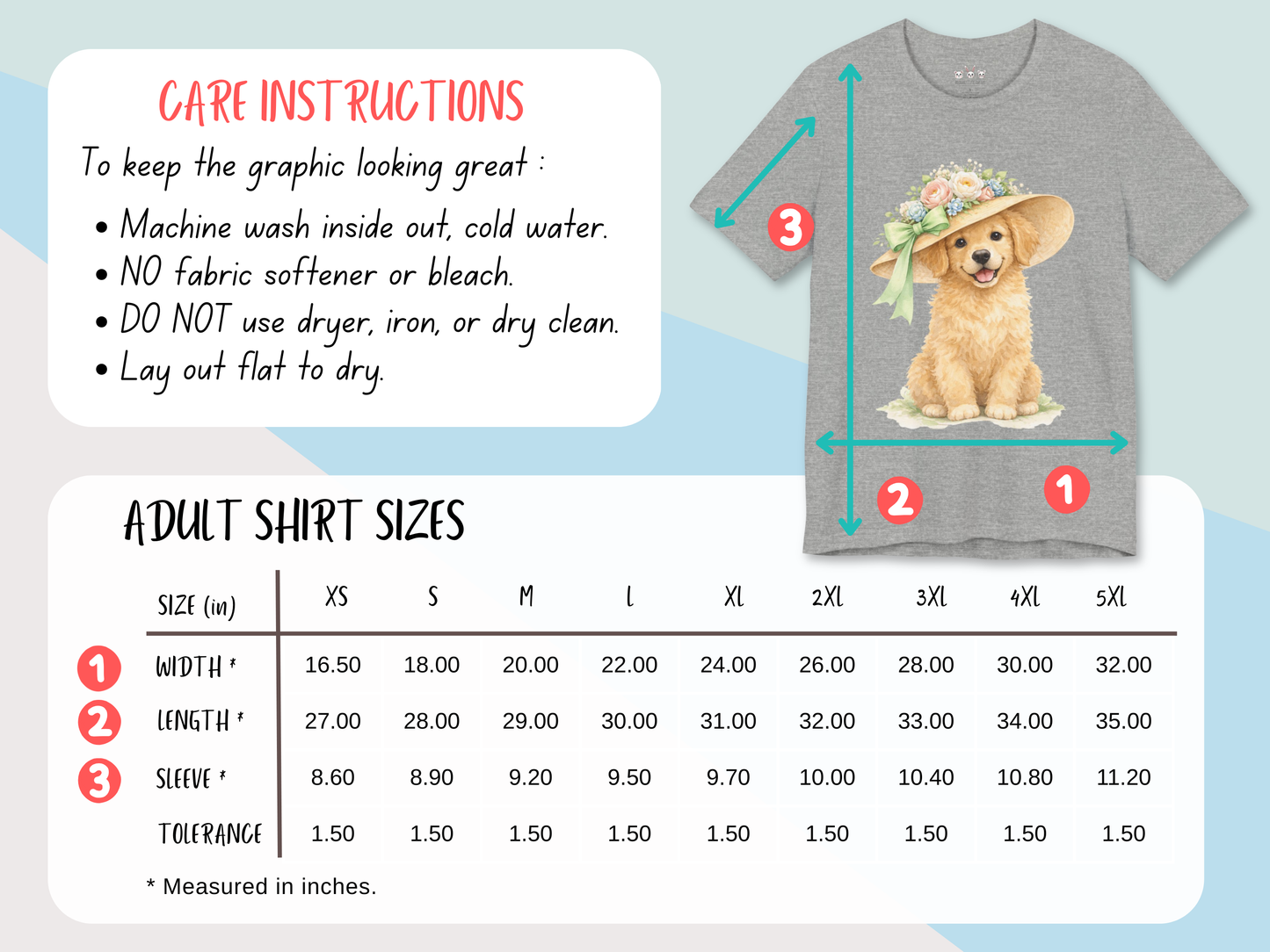 Floral Sun Hat Golden Retriever Dog Shirt | Cottagecore Southern Garden Tea Party Graphic Tee