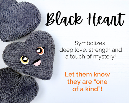 Crochet Kawaii Heart Pillow | Custom Handmade Plush | Cutecore Home Decor