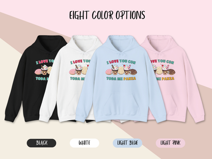 Kawaii Graphic Hoodie - I love you con toda mi Panza
