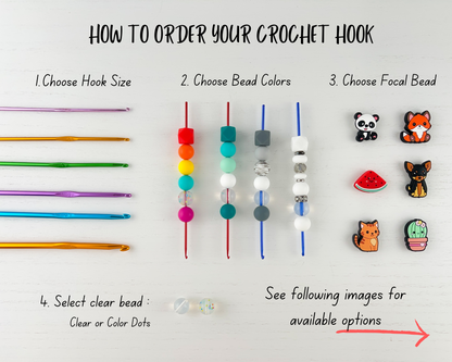5 mm Custom Crochet Hook | Kawaii Dog Charm
