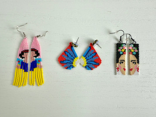 Handmade Assorted Mirrored Character Earrings