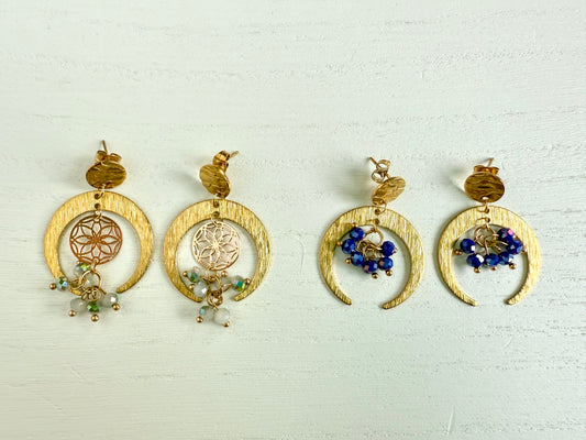 Handmade Assorted Moon Earrings