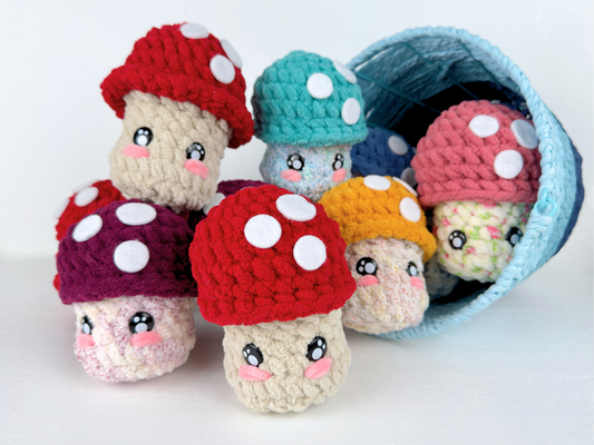 Mushroom Plushie | Toadstool Crochet Amigurumi Plush