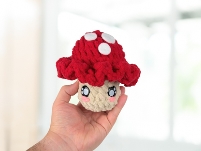 Mushroom Plushie | Toadstool Crochet Amigurumi Plush
