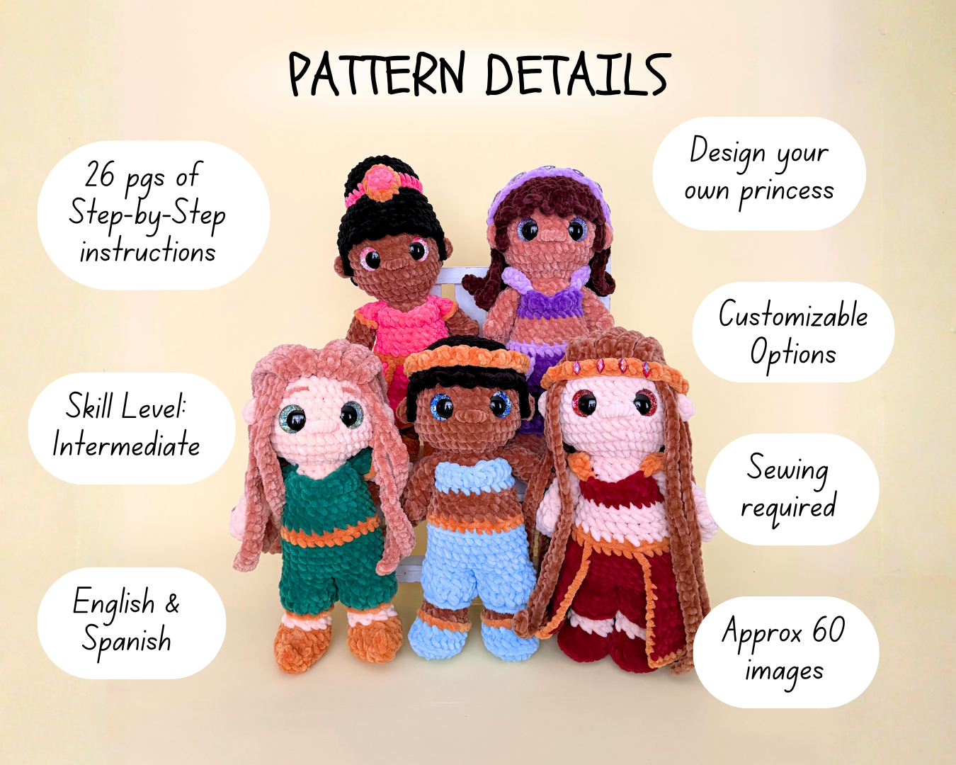 Arabian Princess – Customizable Crochet Doll Pattern