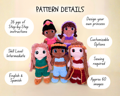 Arabian Princess – Customizable Crochet Doll Pattern